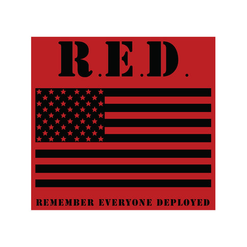RED Friday Flag Bumper Sticker | USAMM