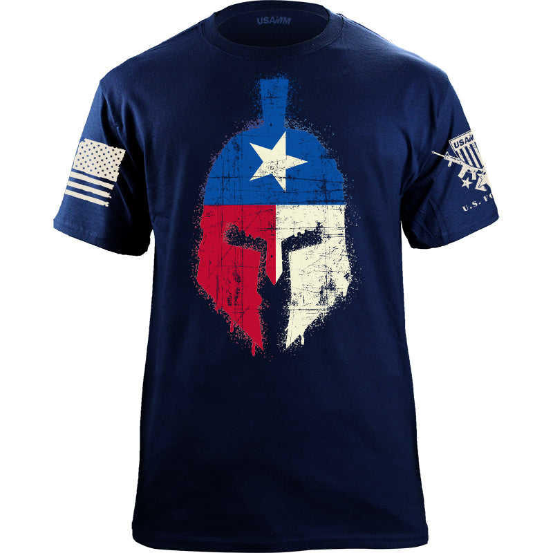 Spartan Texas Flag Distressed Tshirt | USAMM