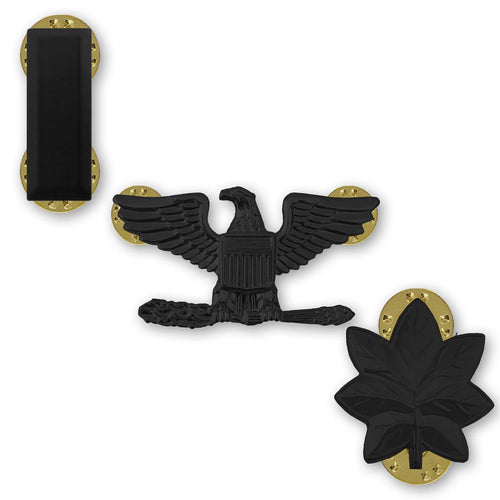 Navy Subdued Black Metal Collar Insignia Rank – USAMM