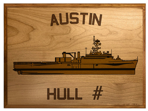 U.S. Navy Ship Plaques - 100% American Made - Laser engraved for