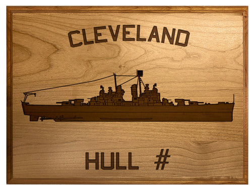 U.S. Navy Custom Ship 3D Laser Engraved Plaque