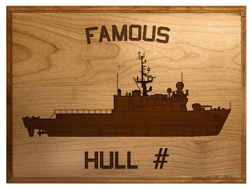 U.S. Navy Ship Plaques - 100% American Made - Laser engraved for