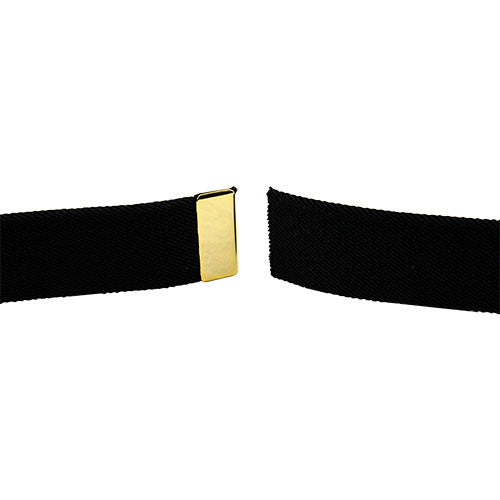 Army Dress Belt - Black Elastic With Gold Tip | USAMM