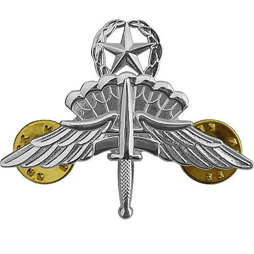 Military Free Fall Jumpmaster Parachute (HALO Wings) Badge | USAMM