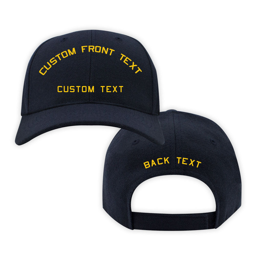 custom navy caps