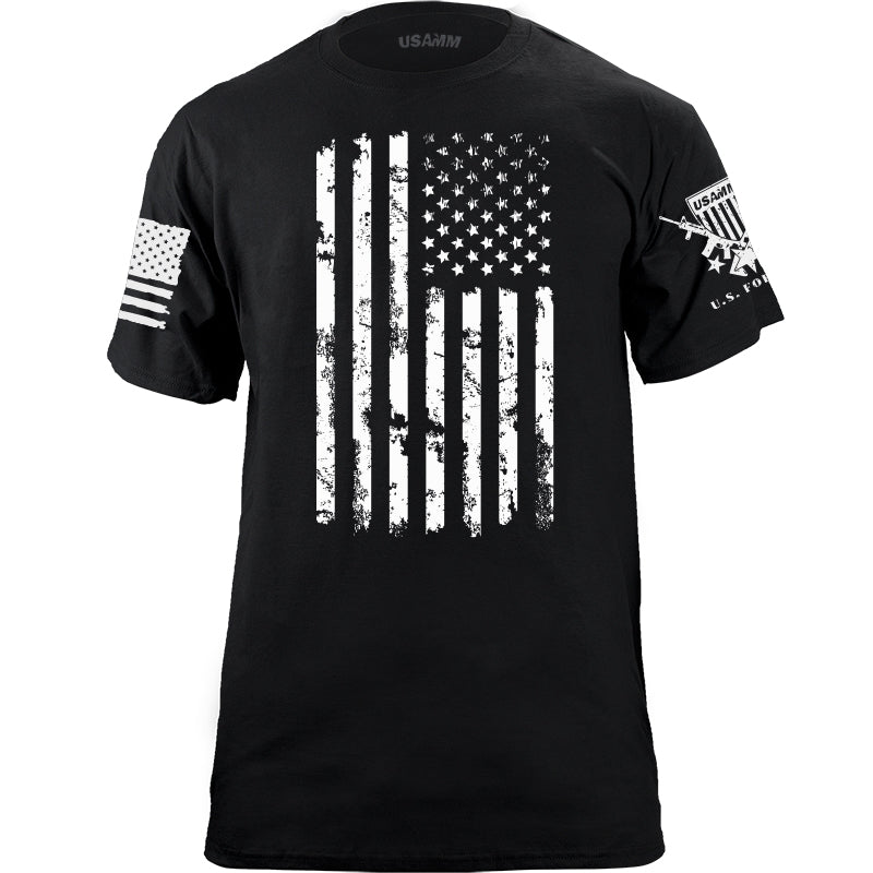 One Color US Flag Distress T-shirt | USAMM