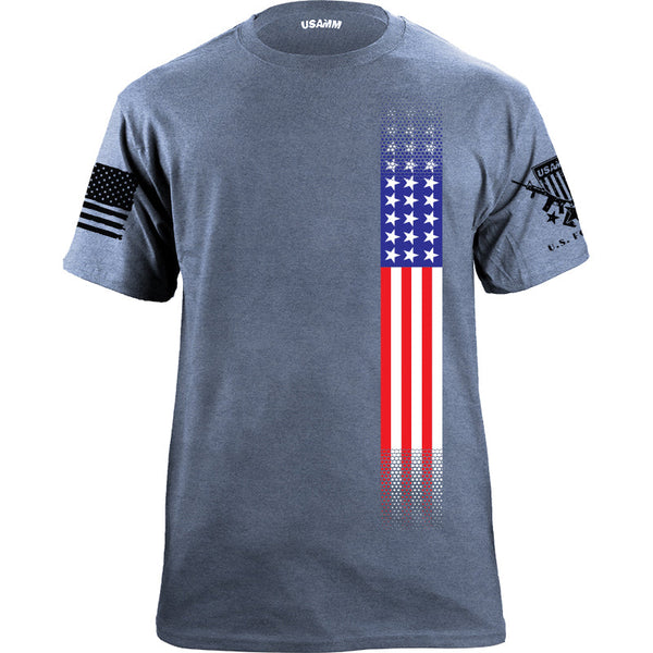 Skinny US Flag Vertical T-Shirt | USAMM