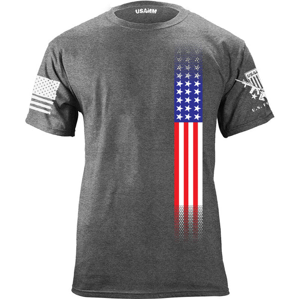 Skinny US Flag Vertical T-Shirt | USAMM