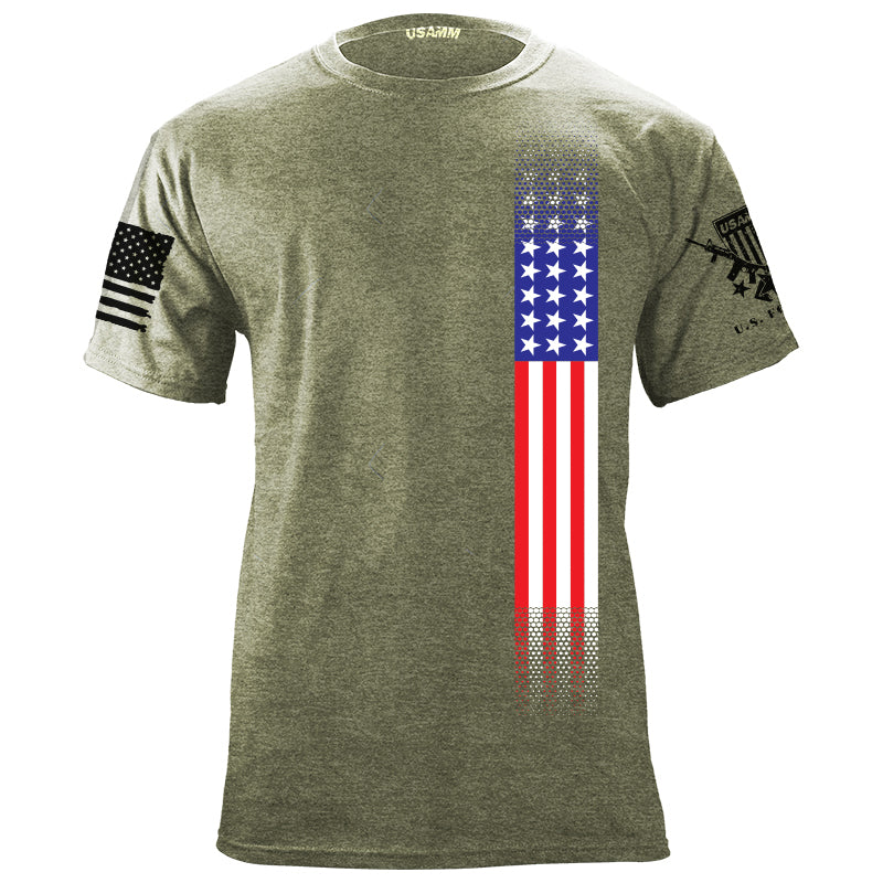 Skinny US Flag Vertical T-Shirt | USAMM