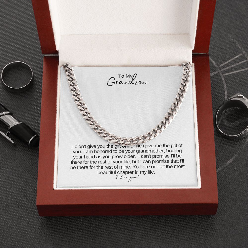 To My Grandson | Cuban Link Chain