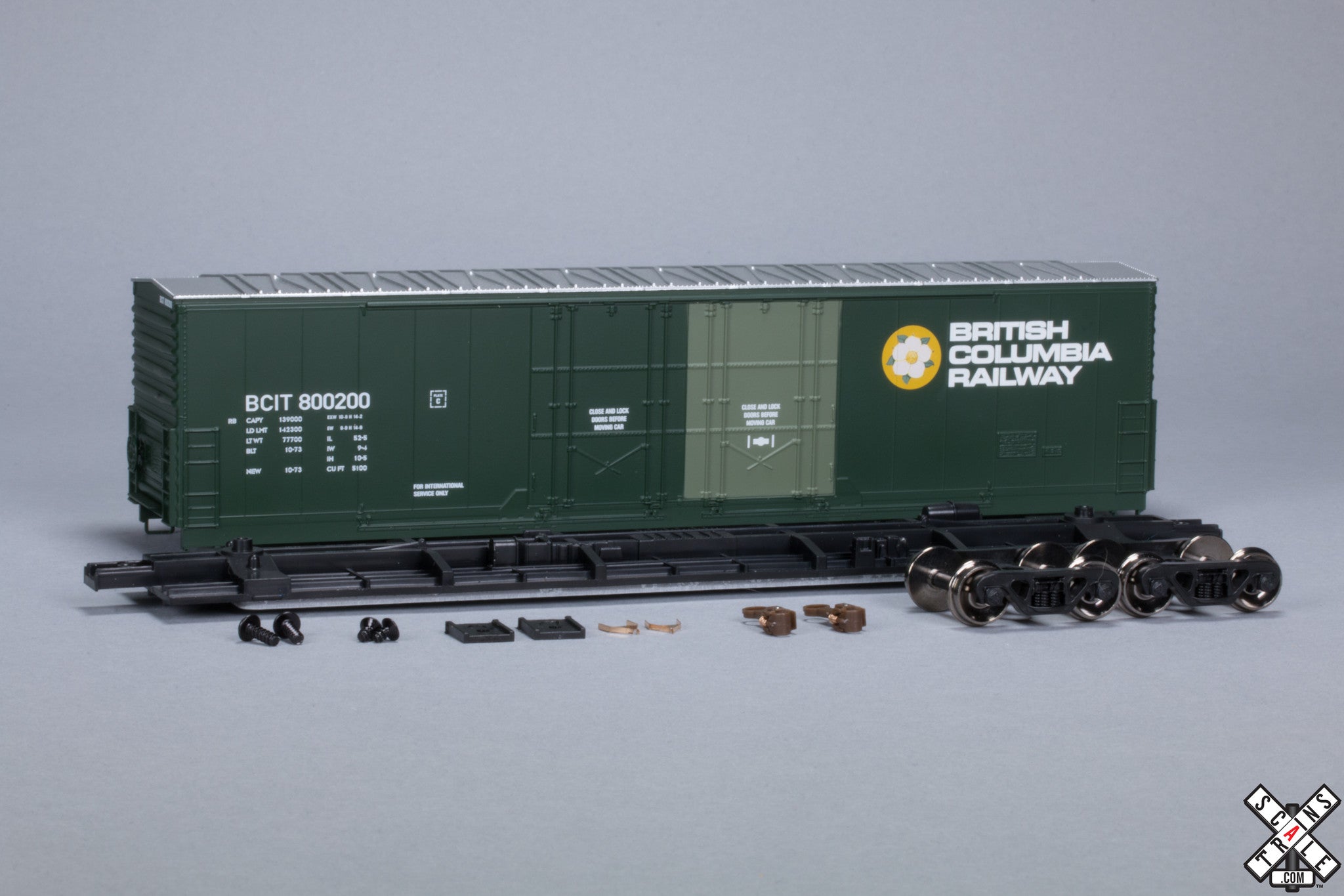 BC Rail BCIT HO Evans 5100 RBL Boxcar - ScaleTrains.com