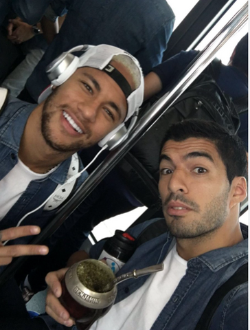 neymar drinking mate