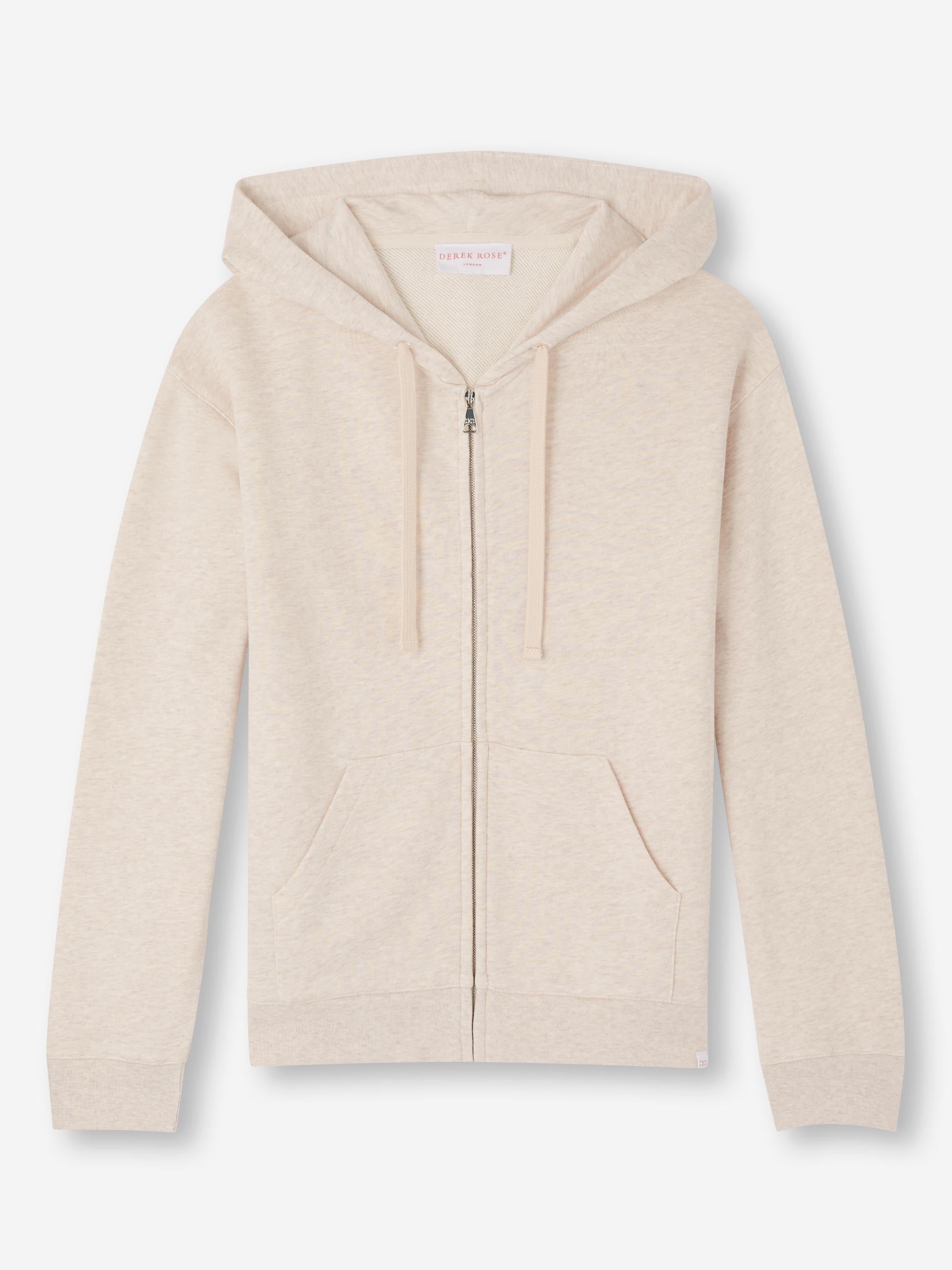 Derek Rose Women's Hoodie Quinn Cotton Modal Cream