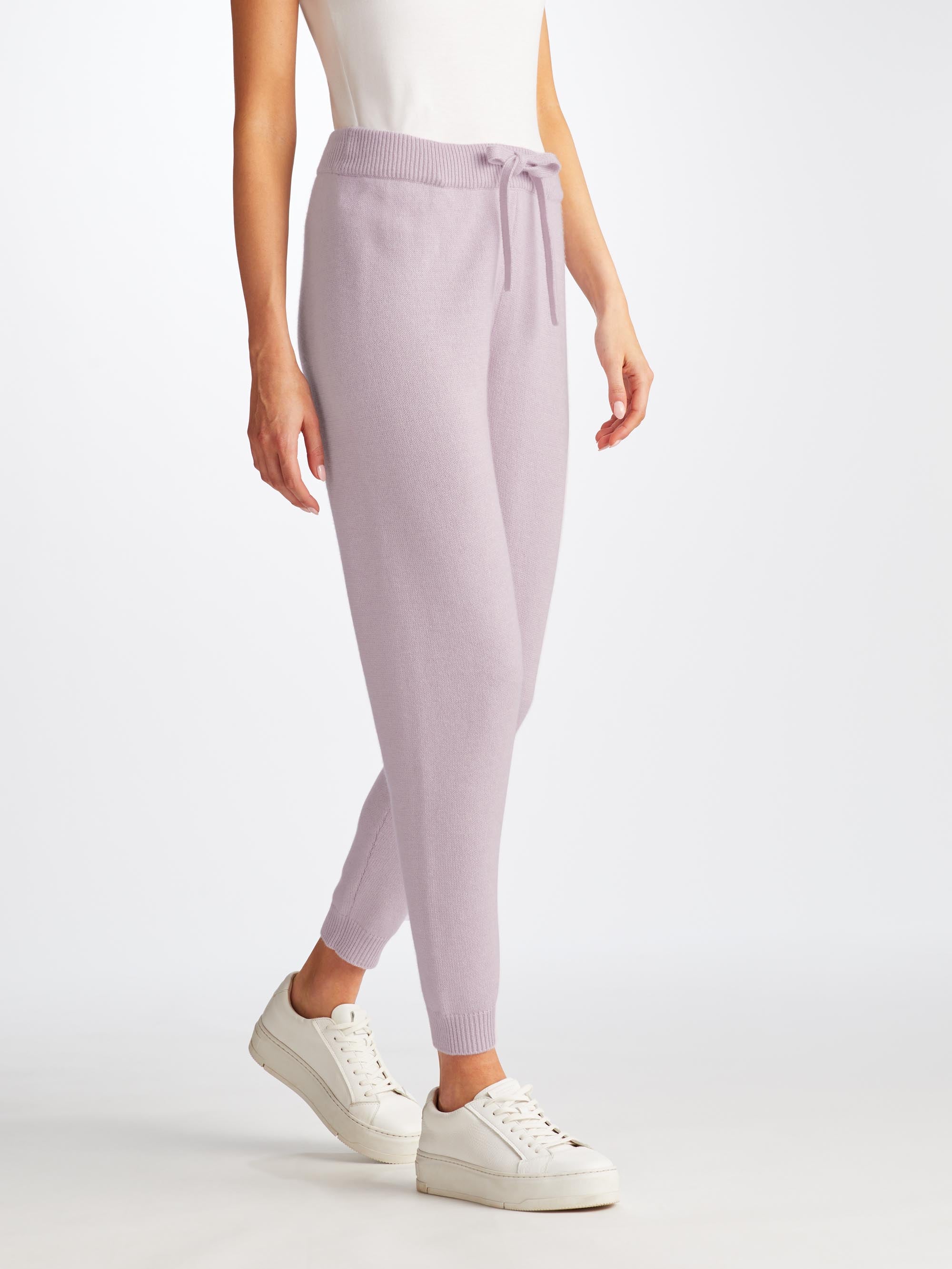 Shop Derek Rose Women's Track Pants Daphne Cashmere Lilac