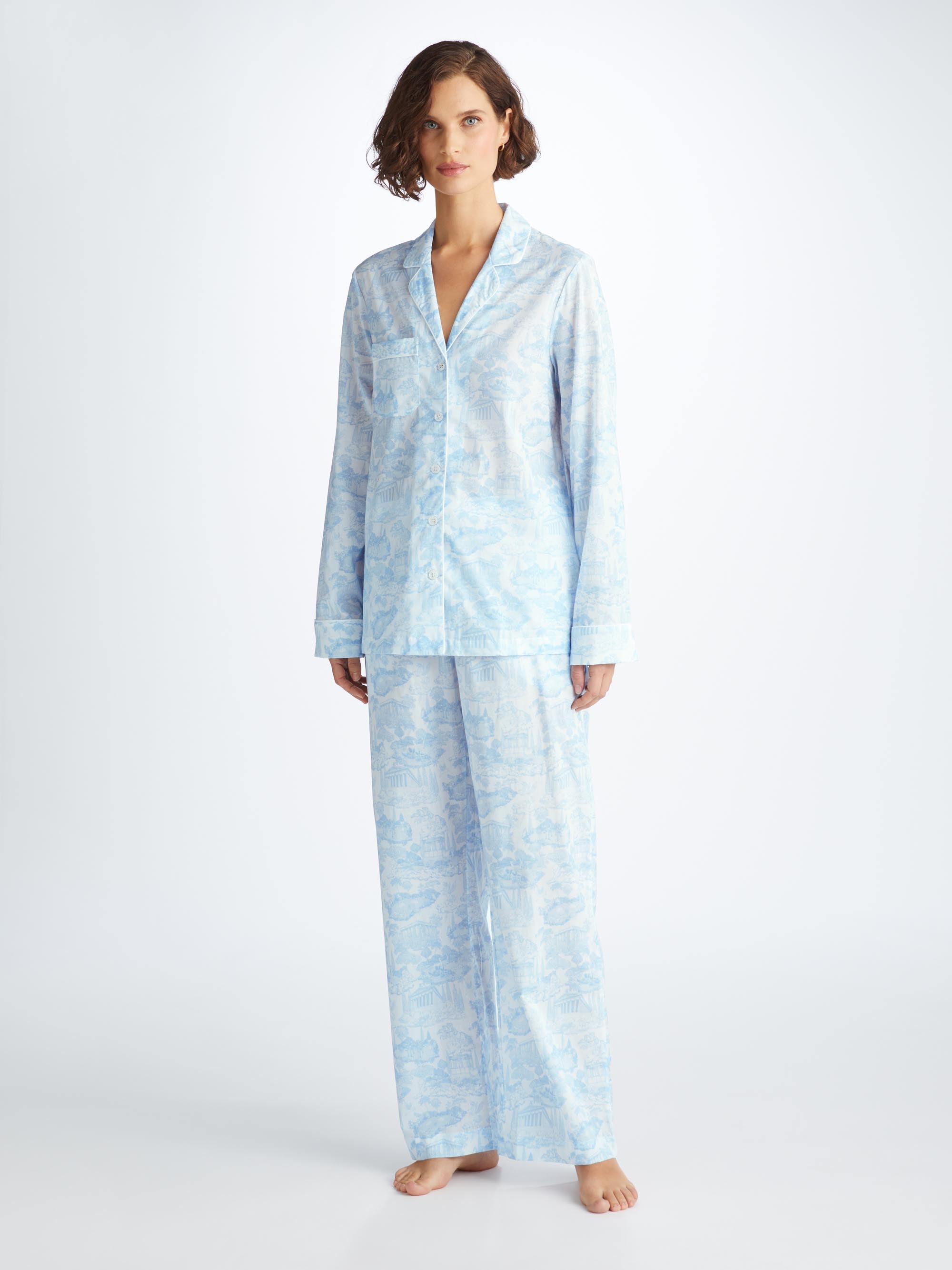 Shop Derek Rose Women's Pyjamas Ledbury 77 Cotton Batiste White
