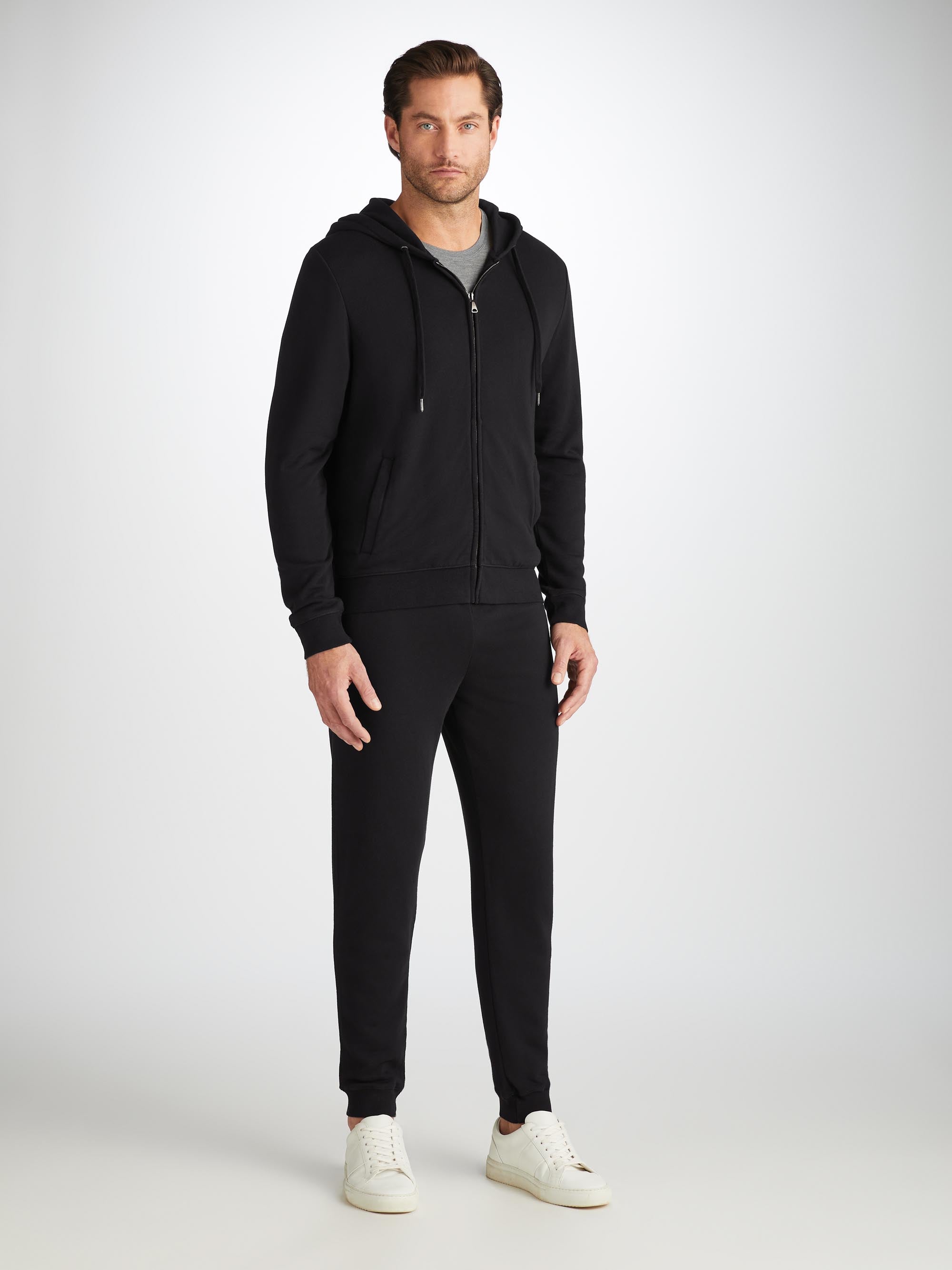 Men's Quinn Hoodie and Sweatpants Black - Derek Rose product image