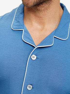 Men's Pyjamas Basel 12 Micro Modal Stretch Blue