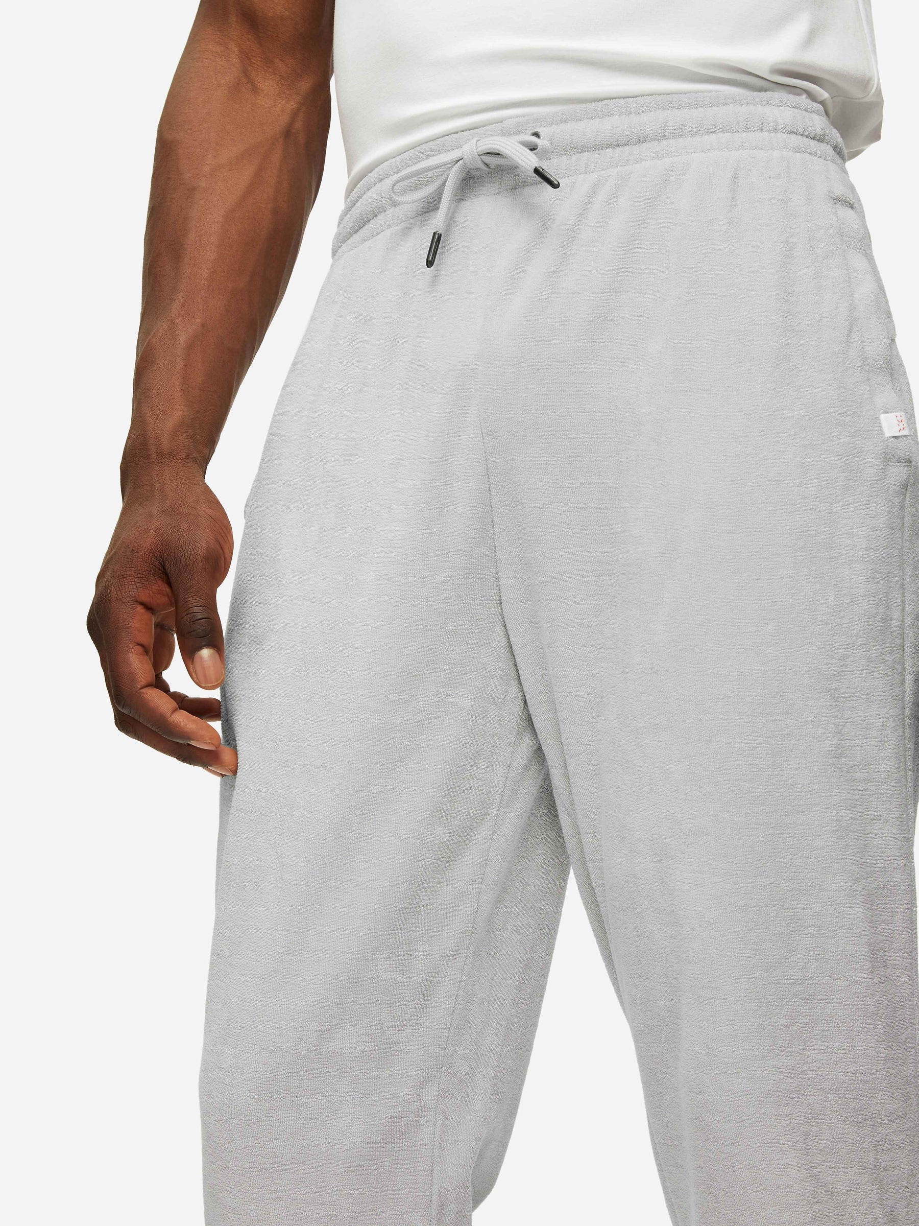 Men's Sweatpants Isaac Terry Cotton Silver