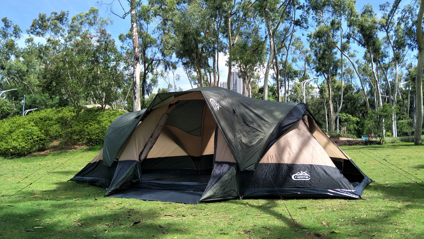 neef plakband Meesterschap Family Tent with separated rooms and big space ideal for family and so –  Camppal