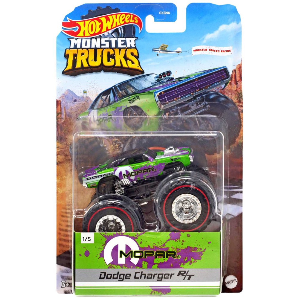 HOT WHEELS Monster Trucks Mopar Dodge Charger R/T – Kids Wonder Toys