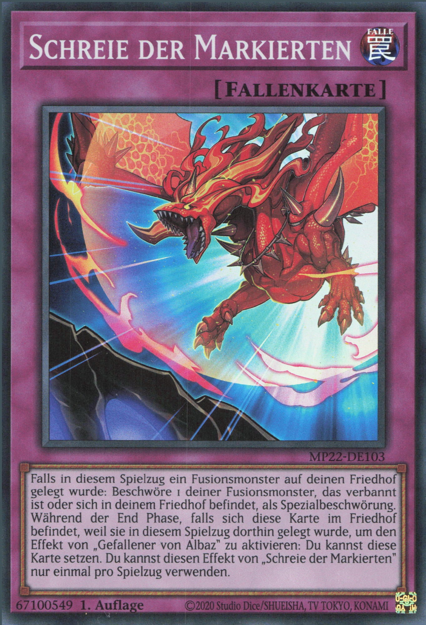 YuGiOh Schreie der Markierten MP22-DE103 Super Rare NM 1st