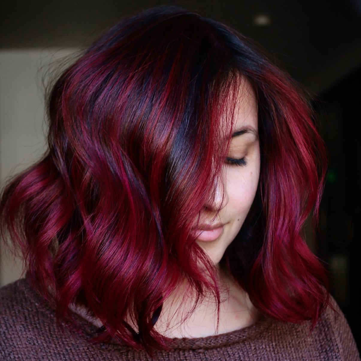 Fiery Red Highlights