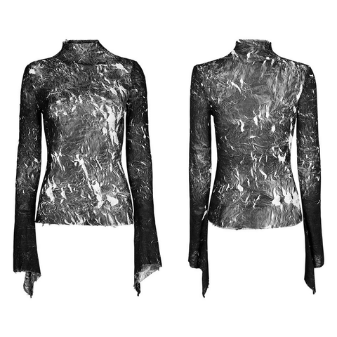 Marble Texture Gothic Top - Stylish And Slim.