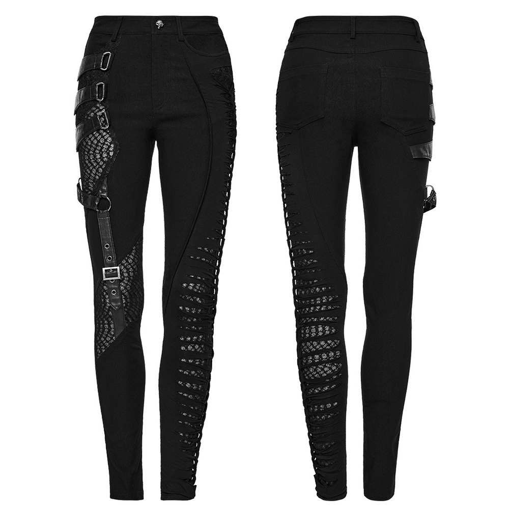 Punk Rock Recombined Asymmetrical Pants.