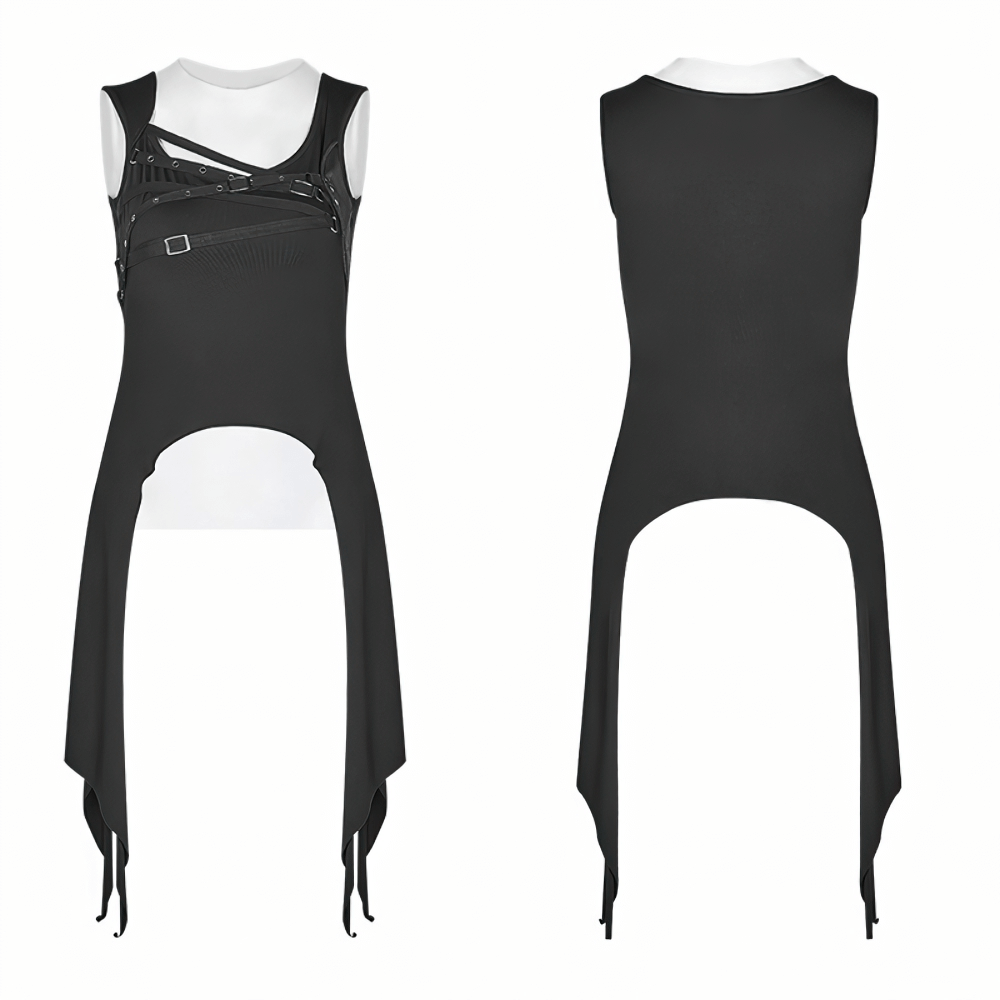 Daily Punk Tank Top - Adjustable Straps and Edgy Style.