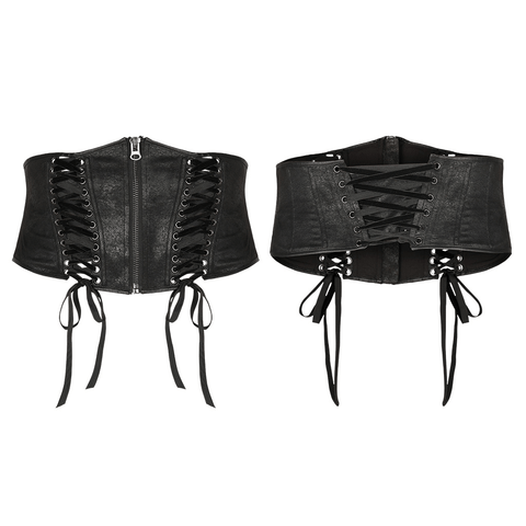 Gothic handsome corset Belt - Lace-Up Black Fashion Staple.