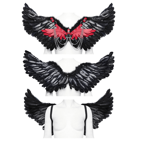 Unleash Your Inner Demon with Black Raven Wings.