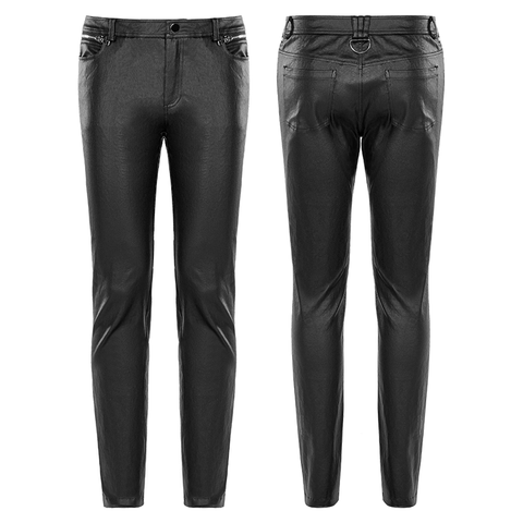 Urban Punk Faux Leather Slim Pants.