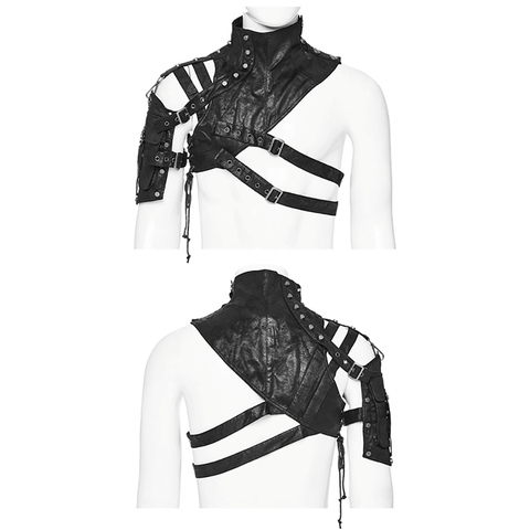 Gothic Punk Shoulder Harness with Buckles for Men.