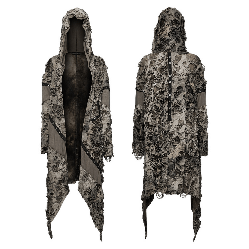 Wasteland Punk Decayed Coat - Rugged and Unique.