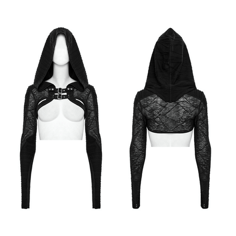 The Post-apocalyptic Techwear Gothic Bolero Top.