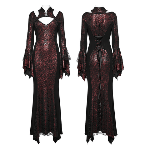 Goth New Chinese Style Dress - Trendy Maxi Attire.