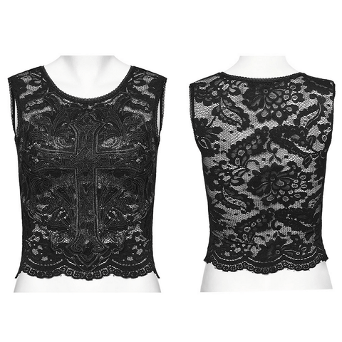 Goth Daily: Chic Black Lace and Mesh Design.