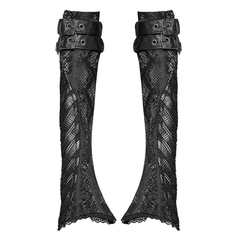 Stylish Cool Gothic Snake Print Long Gloves.