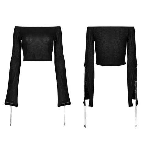 Daily Goth Style: Horizontal Neck Top.