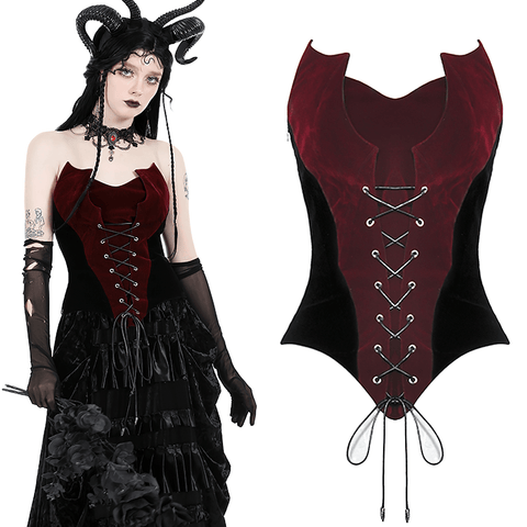 Striking Bustier Corset with Dramatic Lace-Up Detail.