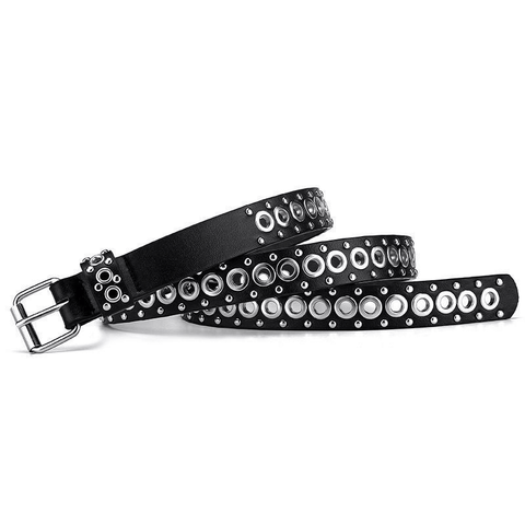 Alternative Chic - Women's Leather Belt With A Fashionable Twist.