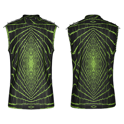 Dynamic Cyber Printed Tank with Stud Details.