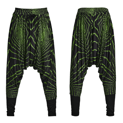 Geometric Print Harem Pants: Elevate Your Streetwear Style.