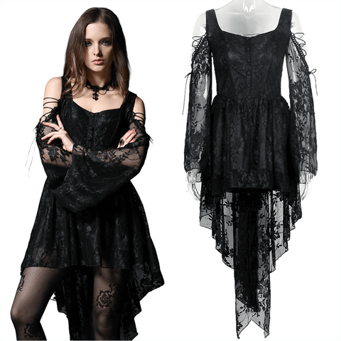 Intricate Lace Dress: Vintage Elegance and Modern Chic.