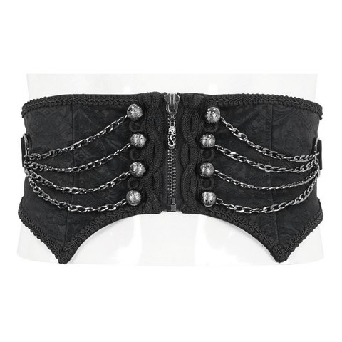 Men's Gothic Punk Girdle - A Fusion Of Darkness And Rebellion.