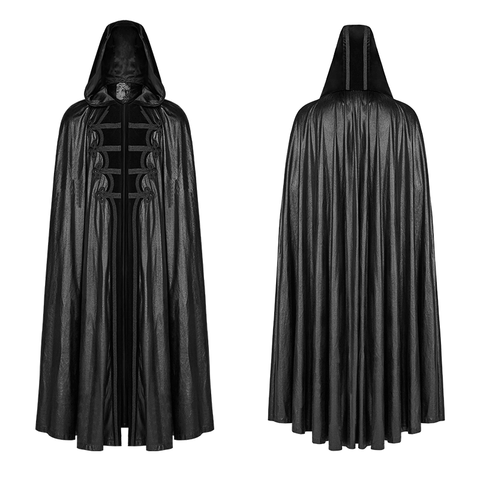 Gothic Retro Mystic Cloak - Unisex Full-Length Hooded Cape.