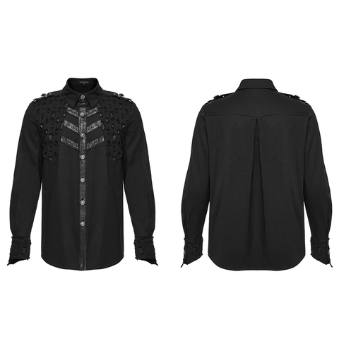 Punk Decadent Long Sleeve Shirt with Stud Detailing.