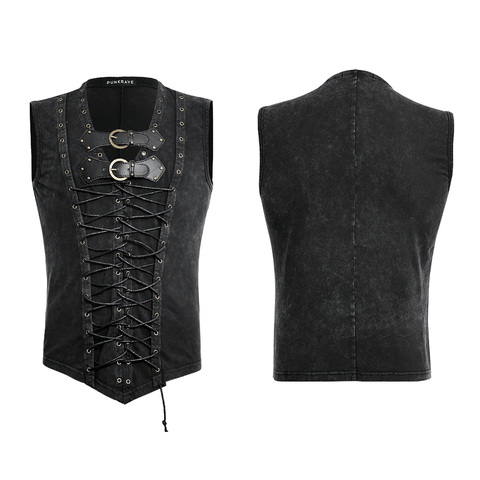 Steampunk Vest with Bronze Hardware.