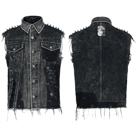 Punk Decadent Vest: Unleash Your Rebel Style. 