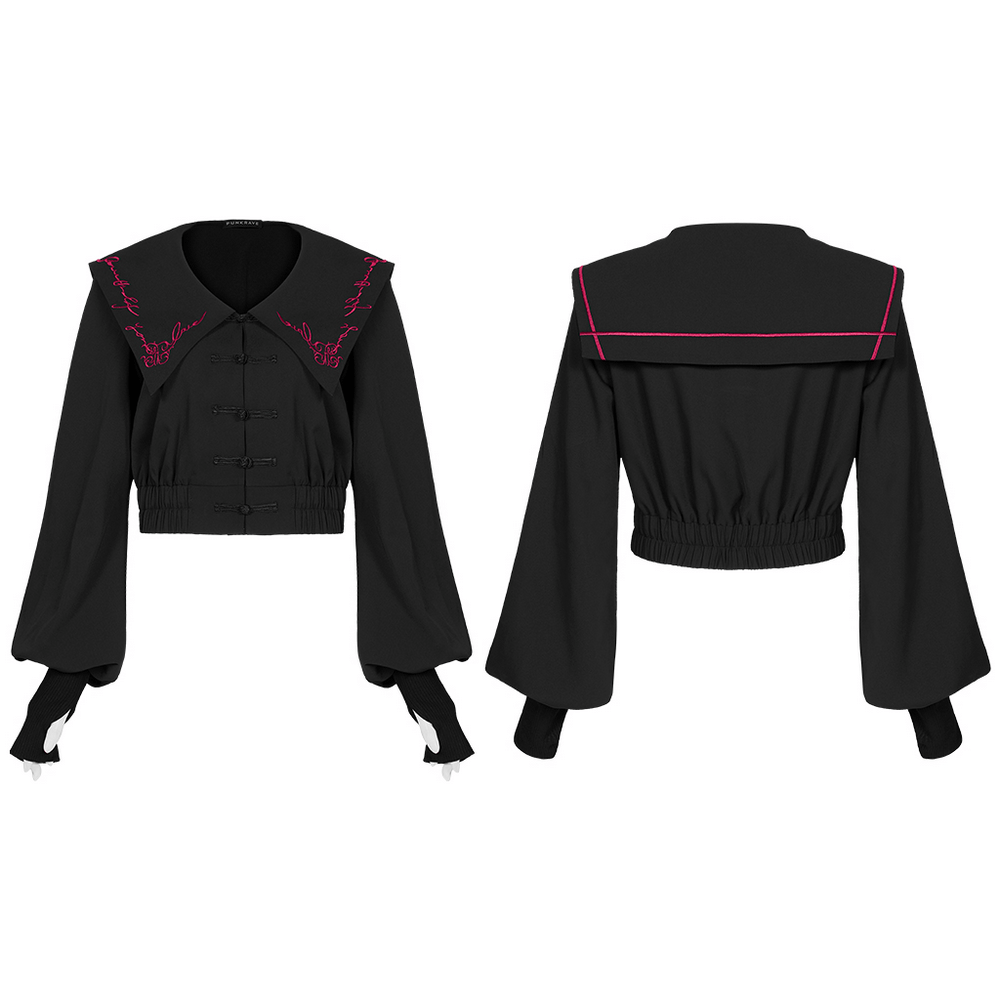 Stylish Short Jacket with Unique Embroidery Details.